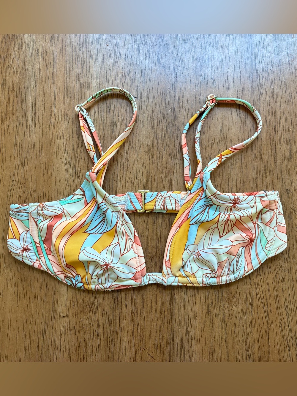 Xhilaration Multicolor Floral Bikini Top